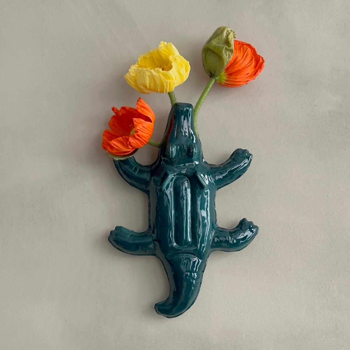 Grand Vase Mural Bouée Crocodile