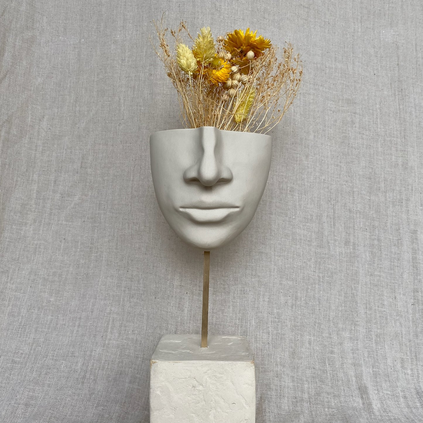 Vase Mural Visage