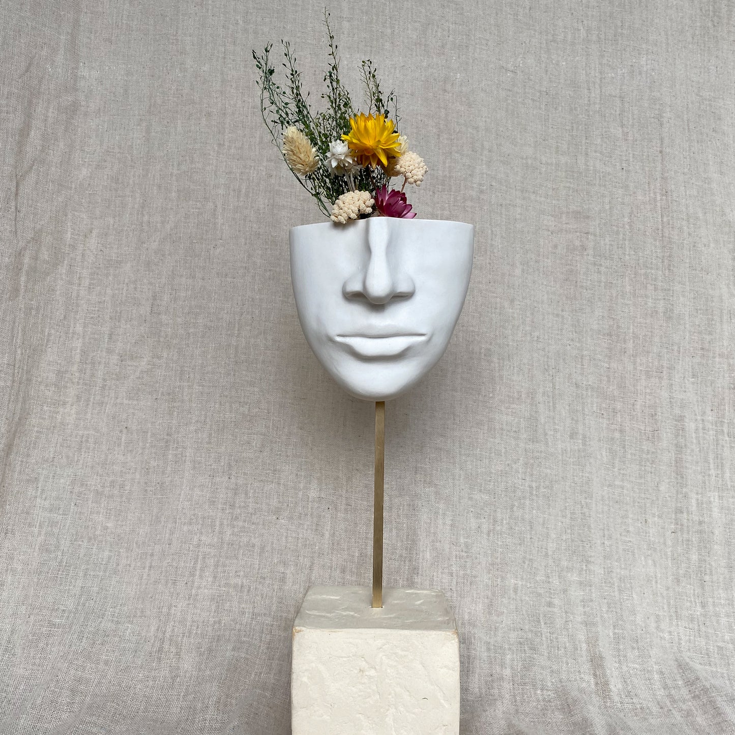 Vase Mural Visage