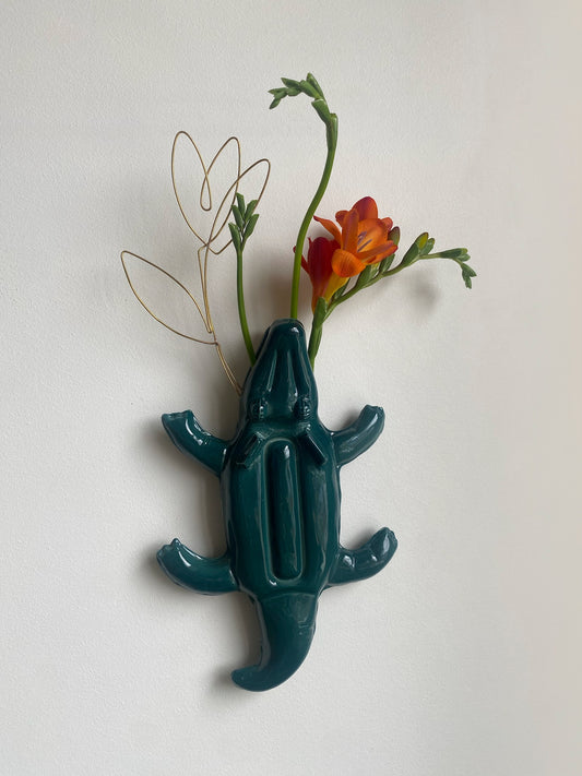 Petit Vase Mural Bouée Crocodile