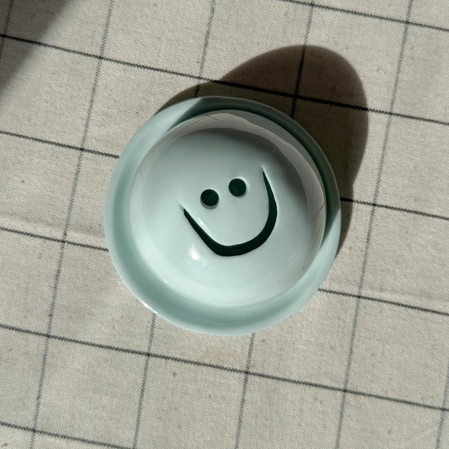 Porte-encens Smiley Bleu