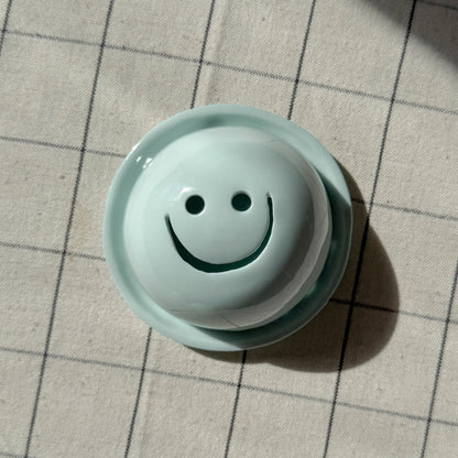 Porte-Encens Smiley Bleu