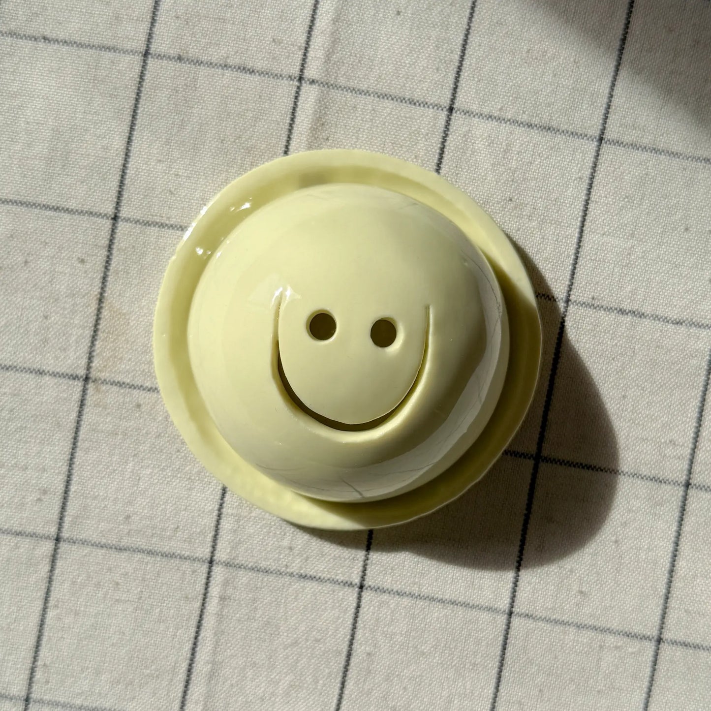 Porte-encens Smiley Jaune