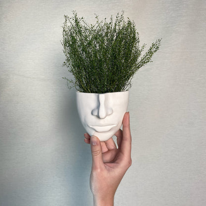 Vase Mural Visage