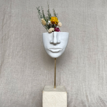 Vase Mural Visage
