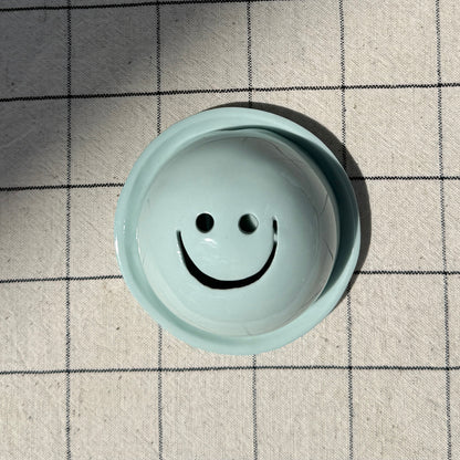 Porte-Encens Smiley Bleu