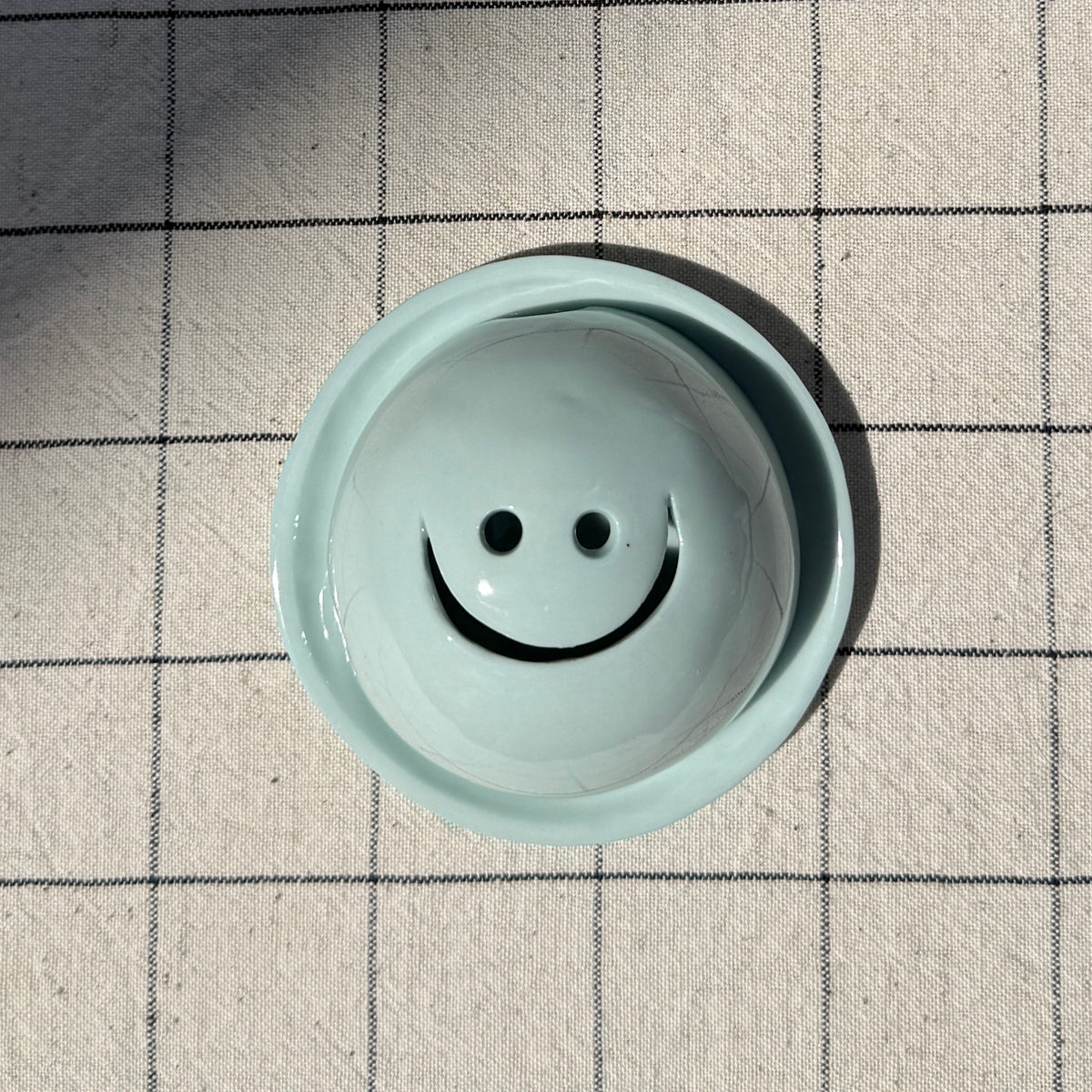 Porte-Encens Smiley Bleu