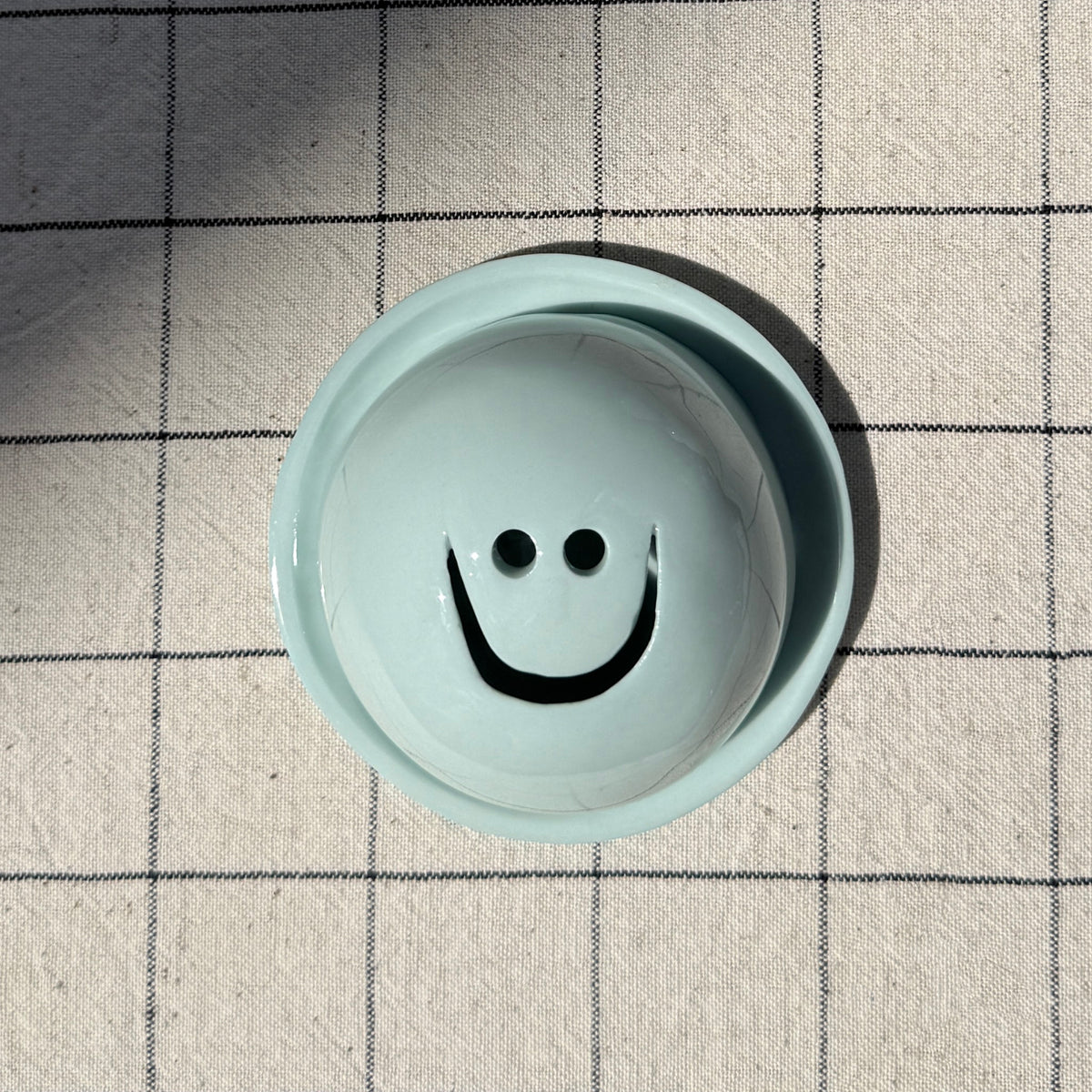 Porte-Encens Smiley Bleu