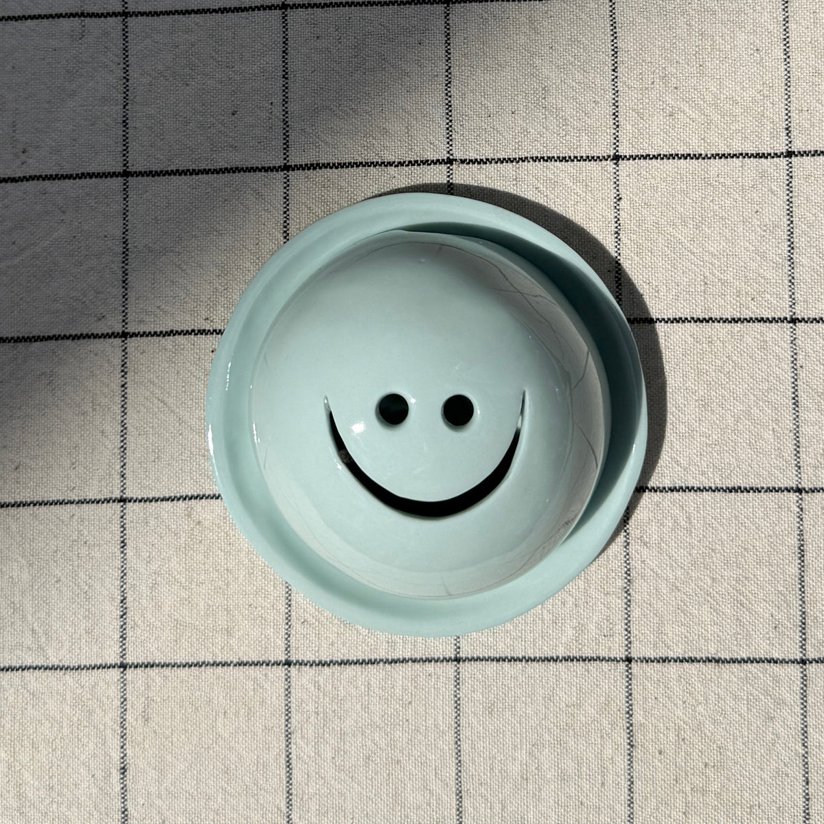 Porte-Encens Smiley Bleu