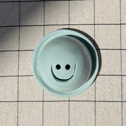 Porte-Encens Smiley Bleu